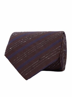 ELSNER ELSNER Kravata JEDWAB ŻAKARD A0038 Hnedá