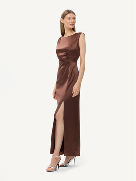 KMX Studio KMX Studio Sukienka wieczorowa 925050005 Brązowy Fitted Fit