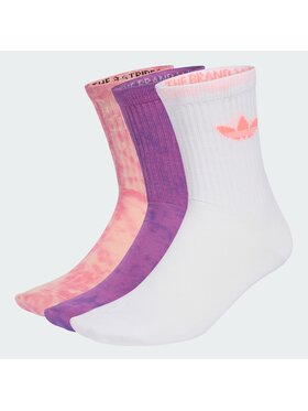 adidas adidas Skarpety długie Tie Dye Crew Socks 3 Pairs Różowy