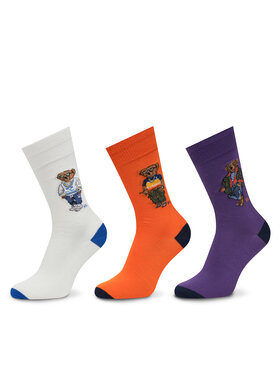 Polo Ralph Lauren Polo Ralph Lauren Set de 3 perechi de șosete lungi pentru bărbați 449973050001 Colorat
