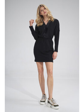 FIGL FIGL Sukienka codzienna M753 Czarny A-Line Fit