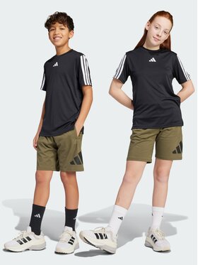 adidas adidas Szorty materiałowe Essentials Zielony Regular Fit