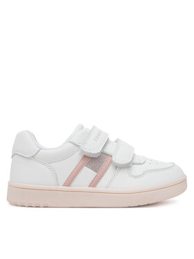 Tommy Hilfiger Tommy Hilfiger Sneakers Flag Low Cut Velcro Sneaker T1A9-33730-1439 S Bianco