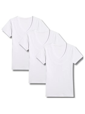 4F 4F T-Shirt 4FWMM00TTSHF3307-10S-10S-10S Biały Regular Fit