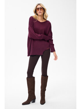 blue shadow blue shadow Sweter Bocq Fioletowy Regular Fit