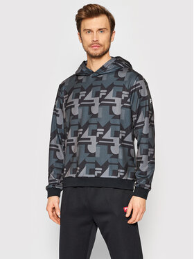 Fila Fila Mikina Riad AOP FAM0065 Šedá Regular Fit