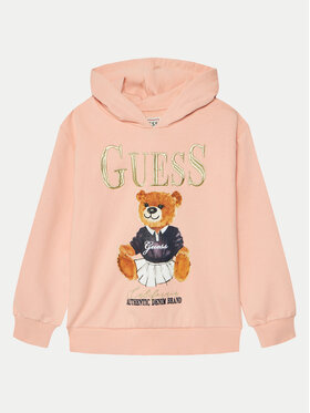 Guess Guess Суитшърт J5RQ04 KAD74 Коралов Regular Fit