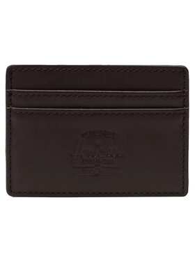 Herschel Herschel Portafoglio piccolo da uomo Herschel Charlie Leather RFID Wallet Marrone