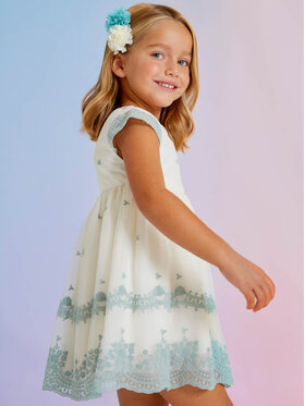 Abel & Lula Abel & Lula Rochie elegantă 5038 Écru Regular Fit