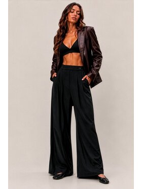 Hottie Hot Hottie Hot Spodnie materiałowe PAY Czarny Oversize