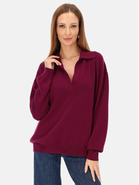L’AF L’AF Sweter Lara Fioletowy Regular Fit