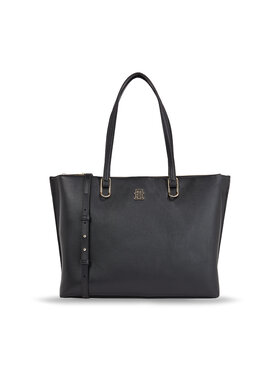 Tommy Hilfiger Tommy Hilfiger Дамска чанта Th Timeless Workbag AW0AW15242 Черен