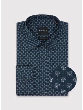 Pako Lorente Pako Lorente Koszula P25WN-1X-032 Granatowy Slim Fit
