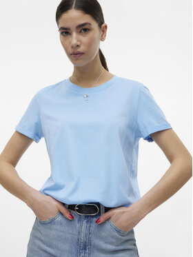 Vero Moda T-shirt Paula 10243889 Svijetloplava Regular Fit