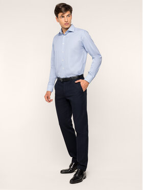Eton Eton Koszula 100000102 Niebieski Slim Fit