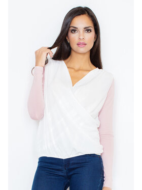 FIGL FIGL Bluzka M375 Różowy Regular Fit