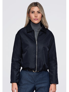 Ombre Ombre Bunda pro přechodné období OW-JT-E0003 Tmavomodrá Relaxed Fit