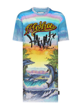 PHILIPP PLEIN PHILIPP PLEIN T-shirt 3279 Celeste Regular Fit