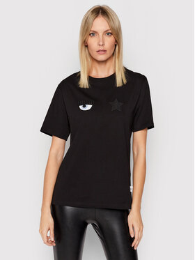 Chiara Ferragni Chiara Ferragni T-Shirt 71CBHT01 Czarny Regular Fit