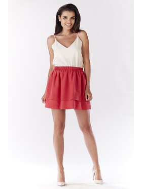 Awama Awama Spódnica A179 Fioletowy Basic Fit