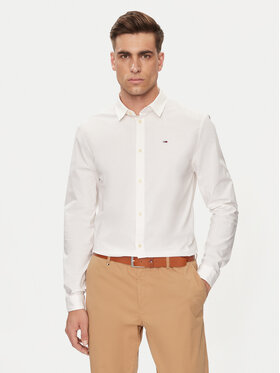Tommy Jeans Tommy Jeans Särk DM0DM04405 Valge Slim Fit