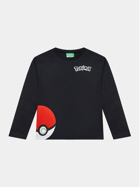 United Colors Of Benetton United Colors Of Benetton Блузка POKEMON 3VR5C10GT Чорний Regular Fit
