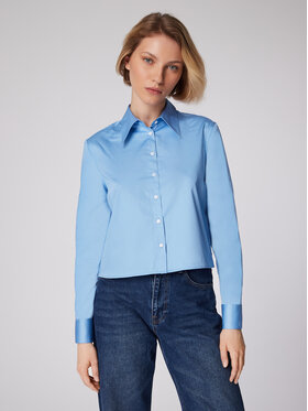 Simple Simple Camicia KOD506-02 Blu Relaxed Fit