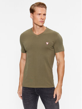 Guess Guess Tricou M2YI32 J1314 Verde Slim Fit