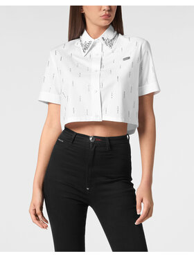 PHILIPP PLEIN PHILIPP PLEIN Košile 22925 Bílá Fitted Fit