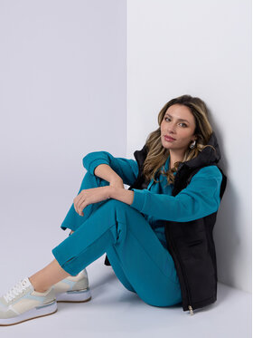 Oltre Oltre Pantaloni di tessuto P985J102288N024 Turchese Regular Fit