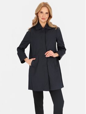 Perso Perso Płaszcz przejściowy BLE252535F Granatowy Regular Fit