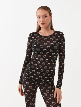 Pinko Pinko Halenka Berlino 100639 A13G Černá Slim Fit