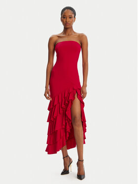 BARDOT BARDOT Sukienka koktajlowa Agastina Strapless 60029DB Czerwony Slim Fit