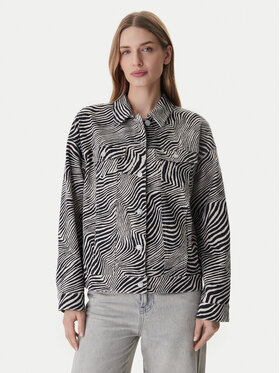 Vero Moda Vero Moda Jeansová bunda Tessa 10329961 Šedá Oversize