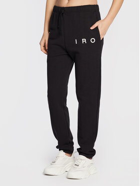 IRO IRO Spodnie dresowe Maricka AR270 Czarny Regular Fit