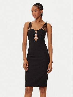 Marciano Guess Marciano Guess Kokteilinė suknelė 5RGK72 6869Z Juoda Bodycon Fit
