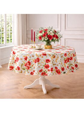 Roseberry Home Roseberry Home Obrus z motywem maków Poppy Czerwony