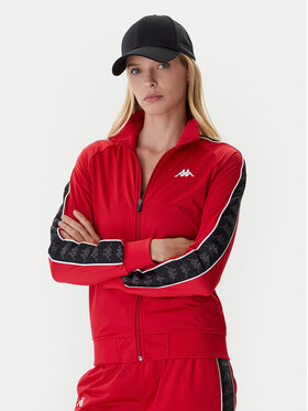 Kappa Kappa Felpa 301PSC0 Rosso Slim Fit