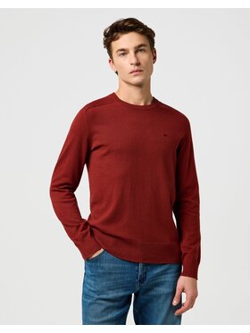 Wrangler Wrangler Maglione KNIT SWEATER Rosso Regular Fit
