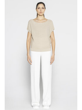 Deni Cler Milano Deni Cler Milano Sweter T-DC-S203-E2-20-23-1 Złoty Oversize