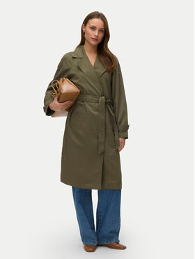 Vero Moda Vero Moda Trencz Lou 10257581 Zielony Regular Fit