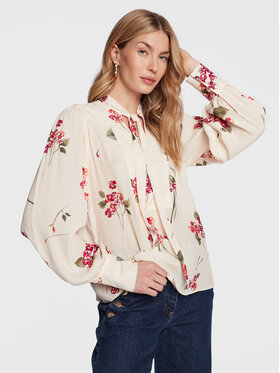 TWINSET TWINSET Bluse 231TP2704 Écru Relaxed Fit