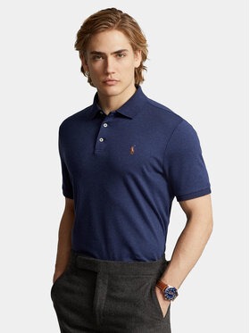 Polo Ralph Lauren Polo Ralph Lauren Polo marškinėliai 710704319033 Tamsiai mėlyna Custom Slim Fit