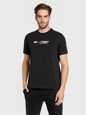 Tommy Hilfiger Tommy Hilfiger T-Shirt Essentials Big Logo MW0MW27933 Czarny Regular Fit