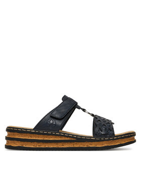 Rieker Rieker Klapki 629K9-14 Granatowy