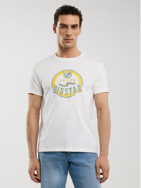 BIG STAR BIG STAR T-Shirt STELIAN Biały Basic Fit