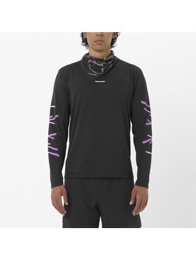 Salomon Salomon Koszulka techniczna SHAKEout CORE LS TEE GRAPHIC Czarny Regular Fit