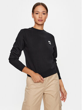 KARL LAGERFELD KARL LAGERFELD Суитшърт Ikonik 2.0 231W1804 Черен Regular Fit