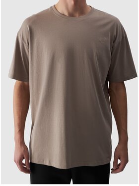 4F 4F T-Shirt 4FWAW24TTSHU1657 Brązowy Oversize