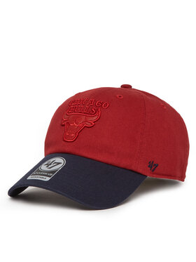 47 Brand 47 Brand Czapka z daszkiem NBA Chicago Bulls '47 x Tommy Hilfiger Courtside '47 Clean Up THCCU173GWL Czerwony